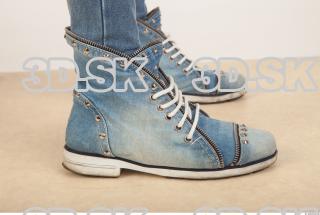 Foot blue jeans  shoe of Oxana  0001